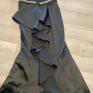 2 Piece Black and White Prom Dress